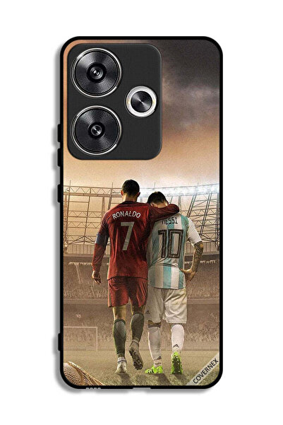 Covernex غطاء حماية لهاتف شاومي ريدمي توربو 3 5G ميسي وكريستيانو رونالدو