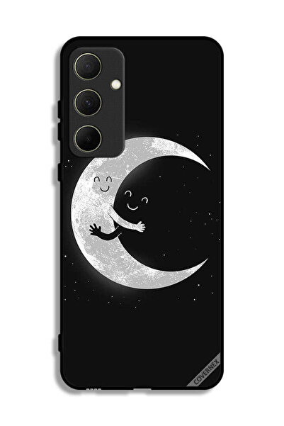 Covernex غطاء حماية لهاتف سامسونج جالاكسي A35 5G بتصميم عناق القمر والسماء ال...