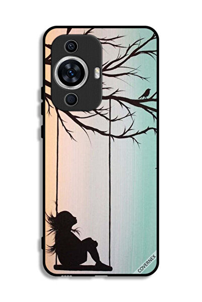 Covernex غطاء حماية لهاتف هواوي نوفا 12 لايت بتصميم فتاة صغيرة حزينة