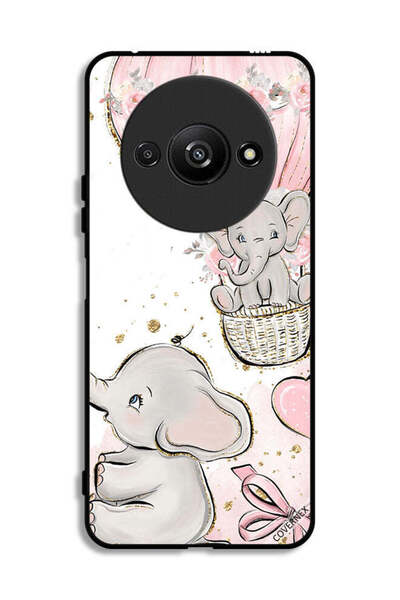 Covernex غطاء حماية لهاتف شاومي ريدمي A3 4G برسومات فيلة صغيرة