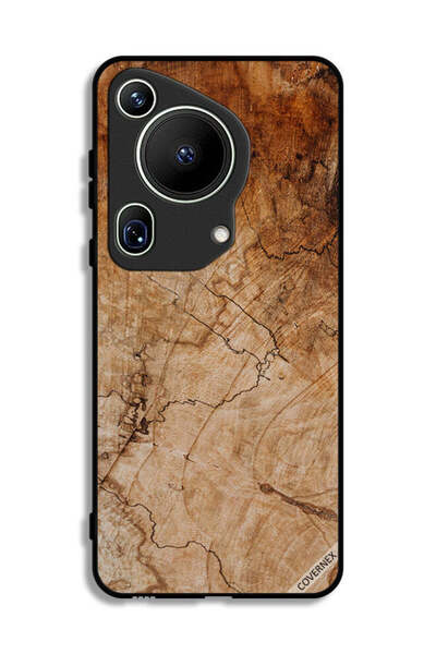 Covernex غطاء حماية لهاتف هواوي بيورا 70 ألترا بنمط خشبي عتيق