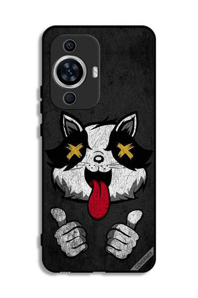 Covernex غطاء حماية لهاتف هواوي نوفا 12 إس بتصميم قطة مارشميلو