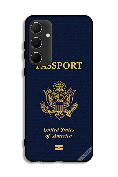 Covernex غطاء حماية لهاتف سامسونج جالاكسي A55 5G بنمط جواز السفر الأمريكي