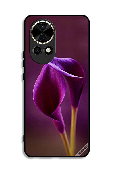 Covernex غطاء حماية لهاتف هواوي نوفا 12 5G بنقشة زهرتين جميلتين