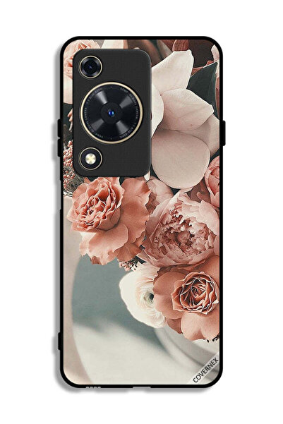 Covernex غطاء حماية لهاتف هواوي إنجوي 70 مع باقة من أزهار الخوخ الجميلة