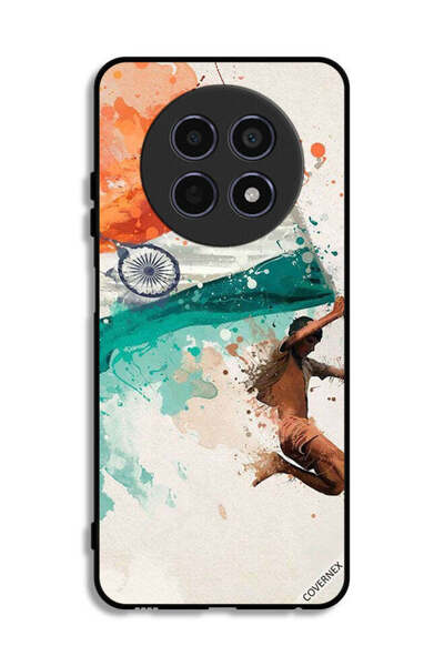 Covernex غطاء حماية لهاتف Realme 12x 5G يحمل علم الهند أثناء الطيران