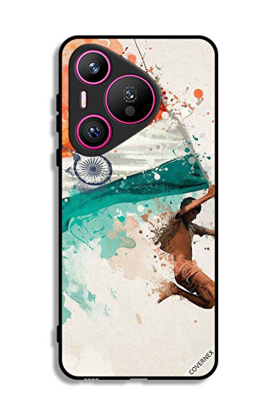 Covernex غطاء حماية لهاتف هواوي بيورا 70 يحمل علم الهند أثناء الطيران