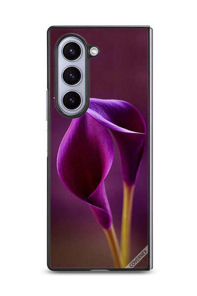 Covernex غطاء حماية لهاتف سامسونج جالاكسي زد فولد 6 بزهرتين جميلتين