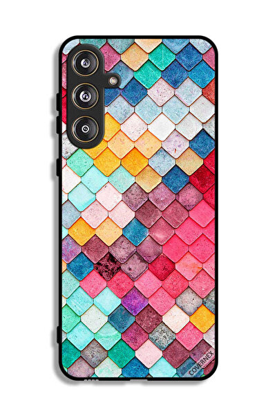 Covernex غطاء حماية لهاتف سامسونج جالاكسي M55 5G بنمط مربع ماسي