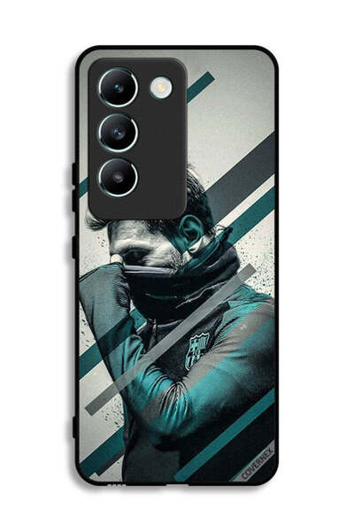 Covernex غطاء حماية لهاتف Vivo V30 Lite 4G بنقشة وجه ميسي المختبئ