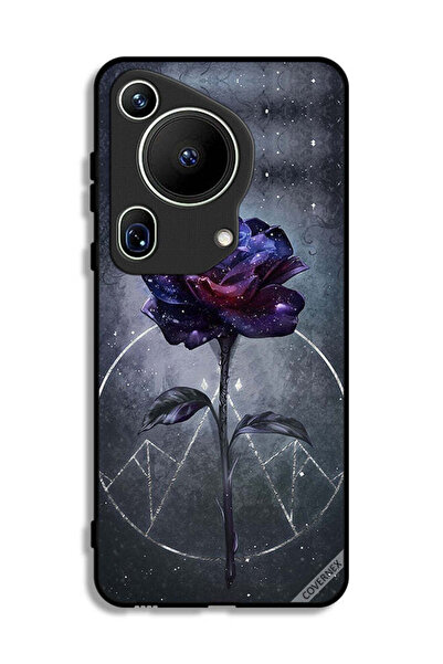 Covernex غطاء حماية لهاتف هواوي بيورا 70 ألترا بخلفية زهور داكنة