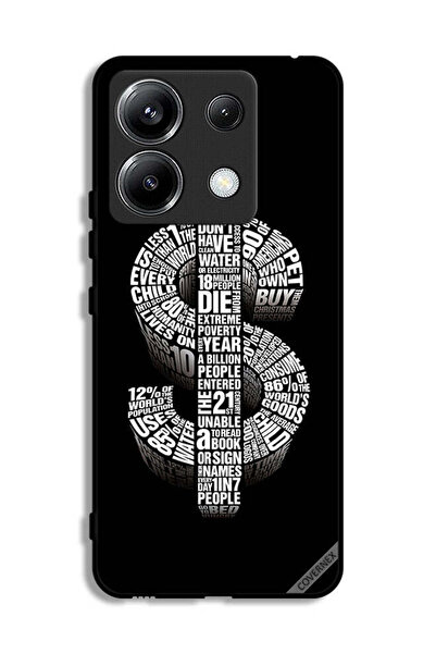 Covernex غطاء حماية لهاتف Xiaomi Poco X6 5G بطبعة دولار الخط