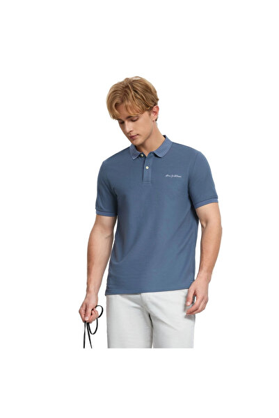 Giordano Men's Tapered Fit Knit Pique Solid Polo