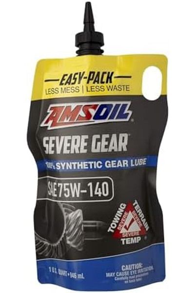 AMSOİL SVOPK 100% Synthetic Extreme Pressure (EP) SEVERE GEAR Lube, Quart Easy-Pack (75W-140)