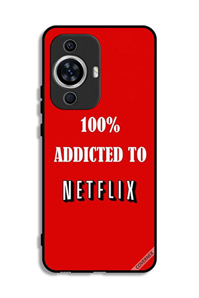 Covernex غطاء حماية لهاتف هواوي نوفا 12 لايت، مدمن على نتفليكس بنسبة 100%