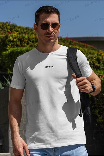 feinas Ανδρικό T-shirt - I Offline