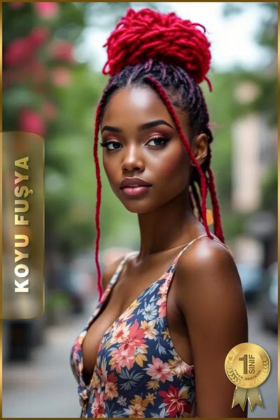 TAM TARZ Fiber Synthetic Hair for African Braid Rasta and Box Braid - Dark Fuchsia