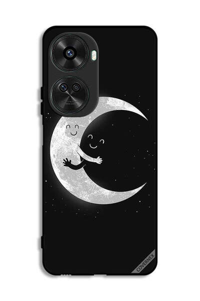 Covernex غطاء حماية لهاتف هواوي نوفا 11 SE بتصميم عناق القمر والسماء المظلمة