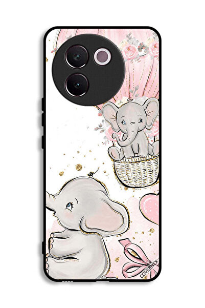 Covernex غطاء حماية لهاتف Vivo V30e 5G برسومات فيلة صغيرة
