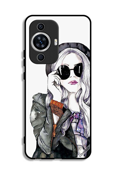 Covernex غطاء حماية لهاتف هواوي نوفا 12 لايت بتصميم فتاة أنيقة ولطيفة
