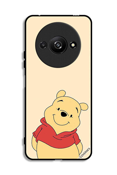 Covernex غطاء حماية لهاتف Xiaomi Redmi A3 4G بتصميم الدب في وضع السعادة