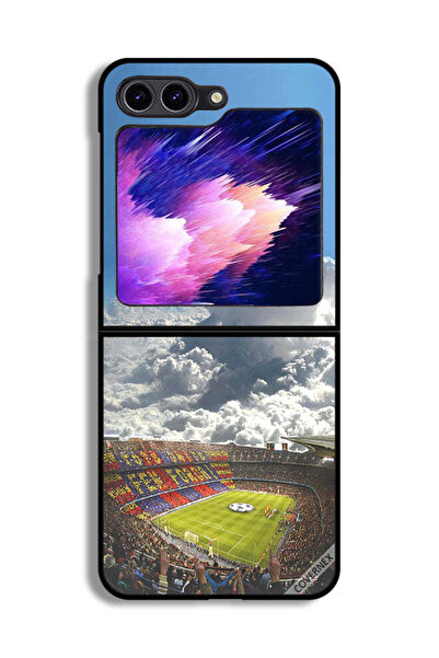 Covernex غطاء حماية لهاتف Samsung Galaxy Z Flip6 بتصميم ملعب كرة قدم
