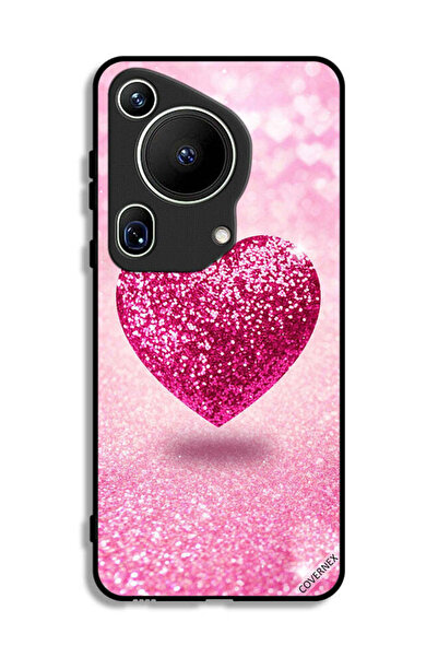 Covernex غطاء حماية لهاتف هواوي بيورا 70 ألترا بنقشة قلب لامع