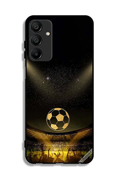 Covernex غطاء حماية لهاتف سامسونج جالاكسي A15 5G، أسود، بخلفية فيلم كرة قدم ك...