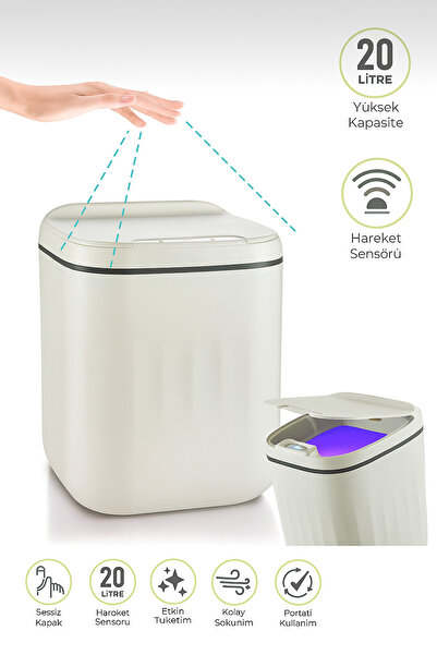 GEFFPRİVE AKILLI SENSÖRLÜ ÇÖP KOVASI