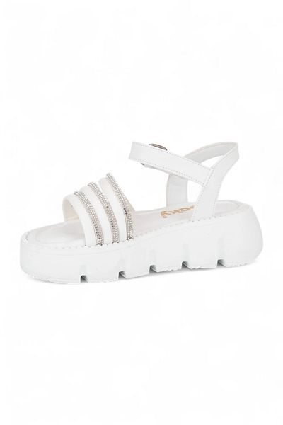 ROCKY SPORT Solika Girl's Orthopedic Comfortable Sole White Buckle Laceless Daily Comfortable Sandals