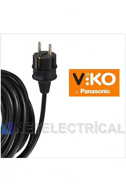 NETELECTRİCAL Multi-let | Dörtlü 20 Metre Topraklı Ç. K. Grup Priz - 4'lü 20 M Siyah 3x2.5 Ttr Kalın Kablolu