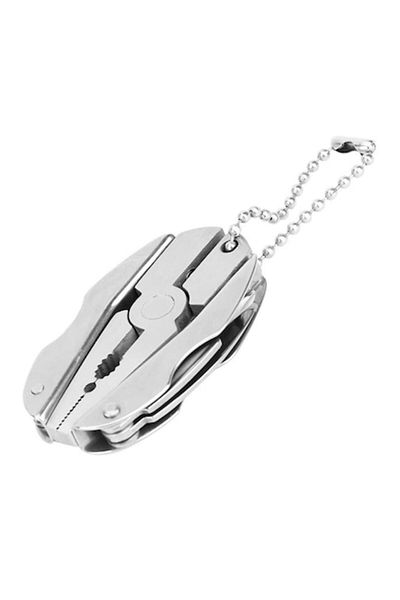 OEM Multifunctional Keychain 6 in 1, Metallic, Storage Case, Corrosion Resistant, Silver