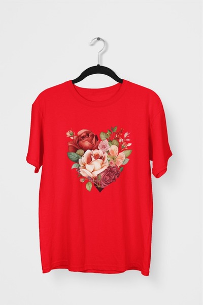 ArtYus TRIOCĂ CU MÂNĂ SCURTĂ CU Gât rotund, cu imprimeu cu transfer de flori,...