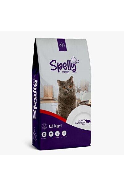SPELLY Yetişkin Kedi Maması Biftekli (1.2Kg)