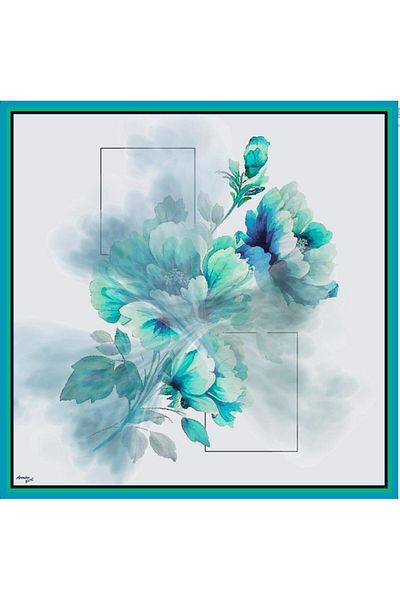 Armine Sport Twill Scarf - 9019-06 Blue Green