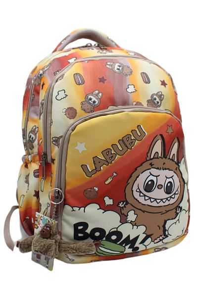 Bevitton First School Bag Set of 3 Boys' Primary School Bag Labubu Character Patterned