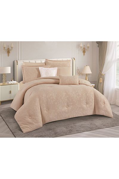 HOURS Duvet set from Horus Nafrin, 8 pieces, luxurious jacquard, Lucien-03