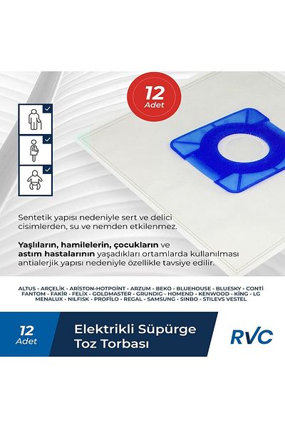 Koyuncu Soundless 12 Vacuum Cleaner Dust Bags