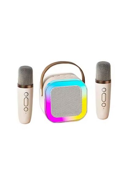 OEM Portable Bluetooth Speaker 5.3 with 2 Wireless Microphones, RGB Lights, Karaoke Station