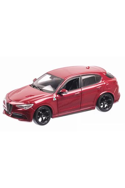 BBURAGO Alfa Romeo Stelvio, rosu inchis, 1/24