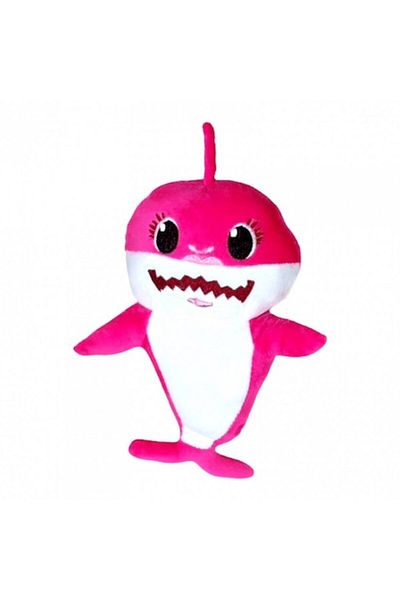 OEM Plush Toy, Baby Shark, Embroidered Details, 27 cm, Pink