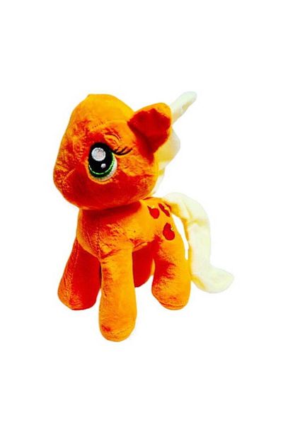 OEM Musical Plush Toy, Orange Pony with Yellow Mane, 22 cm