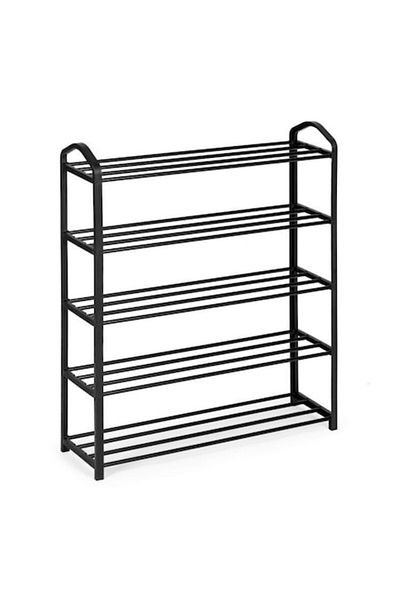 Glow Goods Shoe Rack from Metal with 5 Shelves, Ideal for Footwear, Economic, Simple Floor Storage, Easy Assemb