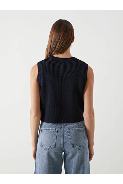 LC Waikiki LCW Vision Bisiklet Yaka Kadın Triko Yelek