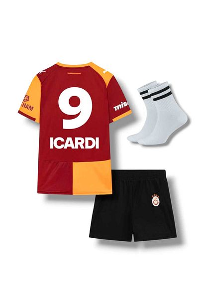 FOLKLORİST Mâuro İcar'Di - Galatasara'Y-Yellow-Red 25/26 New Season Kids Fan Soccer Jersey Set of 3