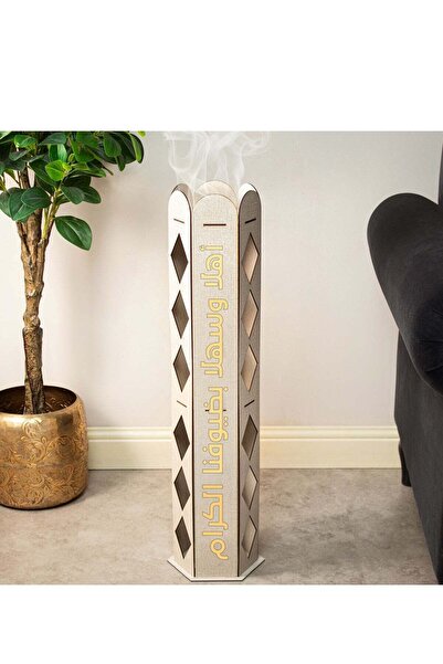 Story of candle مبخرة و مدخنه الاستقبال السداسية تحمل عبارة "أهلا وسهلا بضيوف...