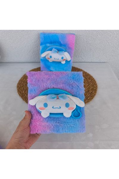 senacacollection Cinnamoroll Plush Wallet Notebook Lined Notebook 21X15 cm 1 Piece