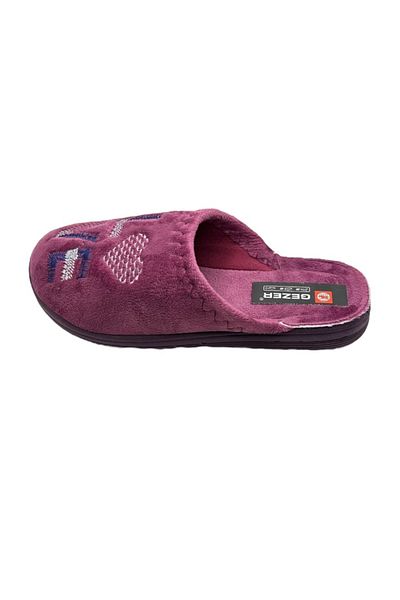 GEZER Women's slippers, pink with LOVE print, size 39, 24 centimeters, comfortable and warm