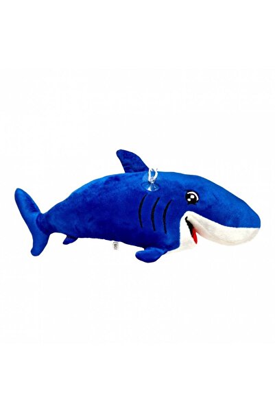 OEM Jucărie de pluș, Rechin cu detalii brodate, Great White, 35 cm