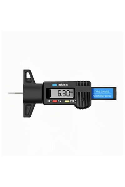 OEM Digital Indicator for Tread Depth Measurement, LCD Display, ABS, Measurement Range 0-25 mm, inch/mm,